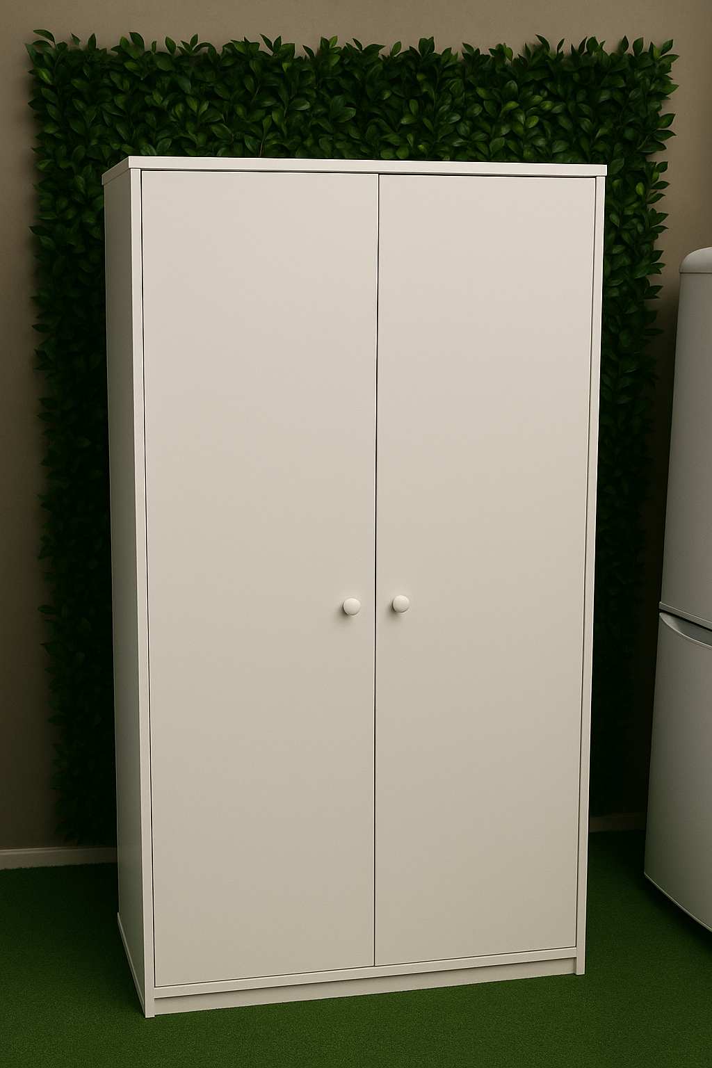 Two-Door White Wardrobe –