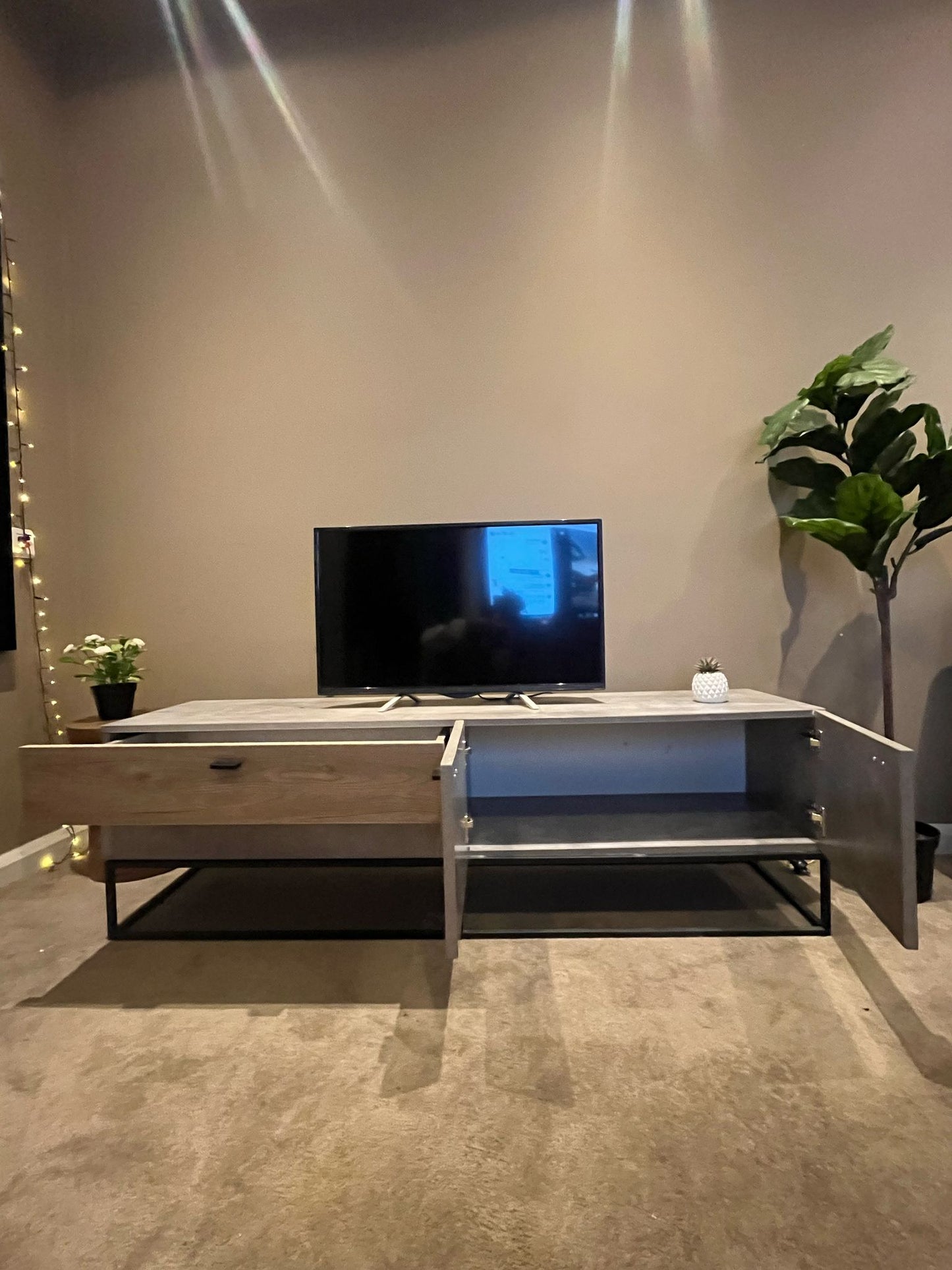 Modern TV Unit – Industrial Style