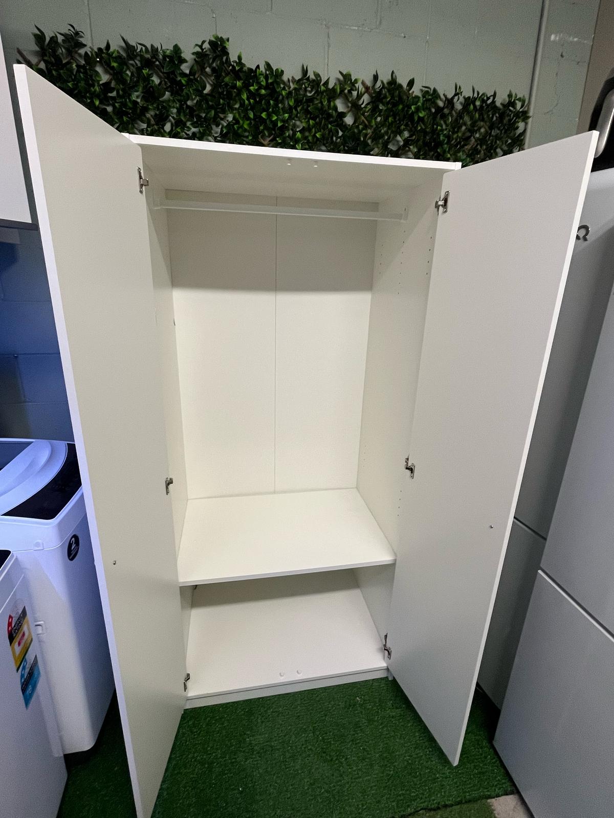 Two-Door White Wardrobe –