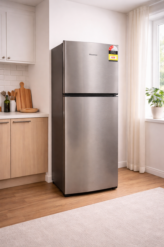🔹 HISENSE FRIDGE – 205L STAINLESS STEEL 🔹