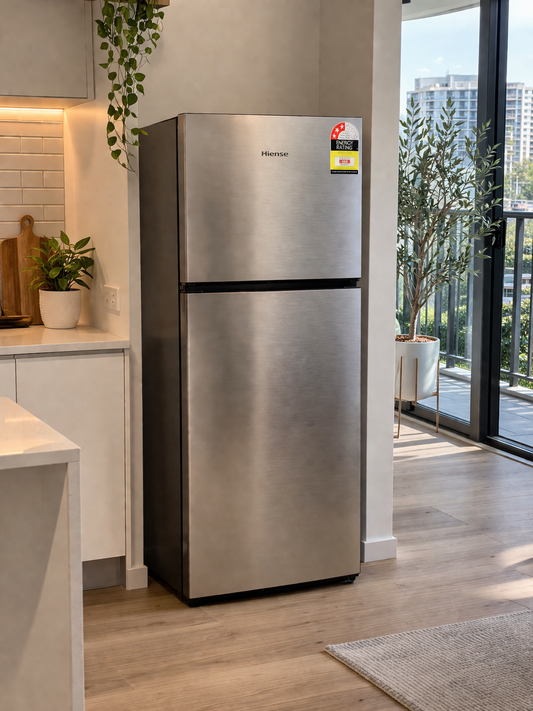 🔹 HISENSE FRIDGE – 205L STAINLESS STEEL 🔹