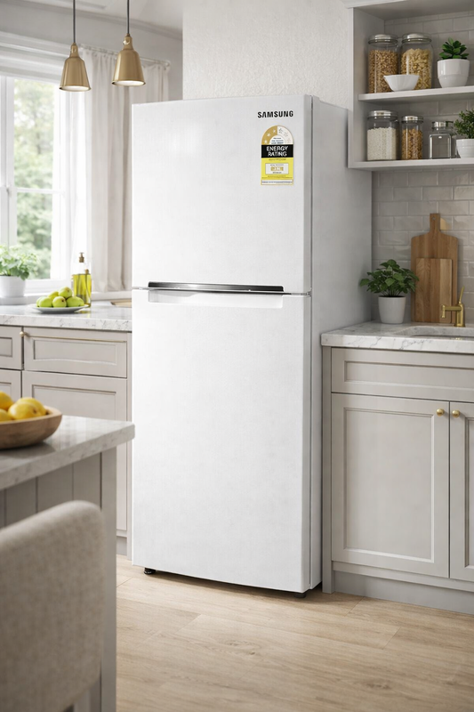 SAMSUNG FRIDGE – WHITE TOP FREEZER