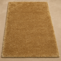🧡 Plush Shaggy Area Rug – Warm Golden Tone