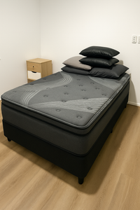 🛏️ Queen Size Bed – Mattress & Base Included