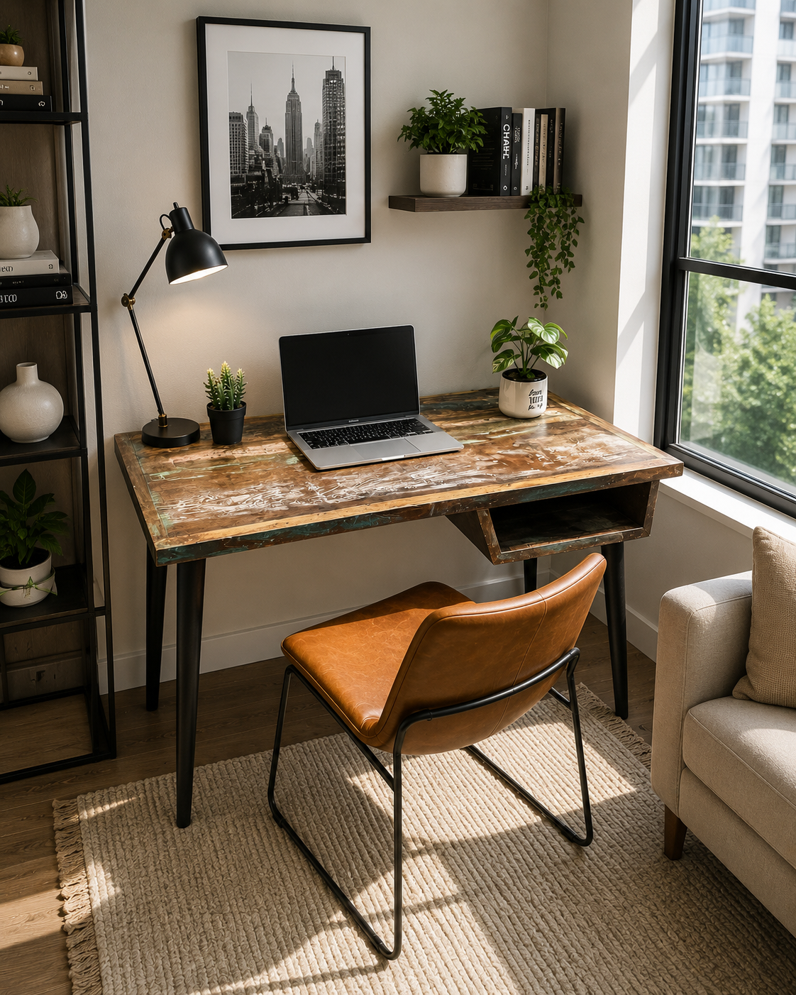 Handmade Real Wood Desk / Hall Table – Unique Piece