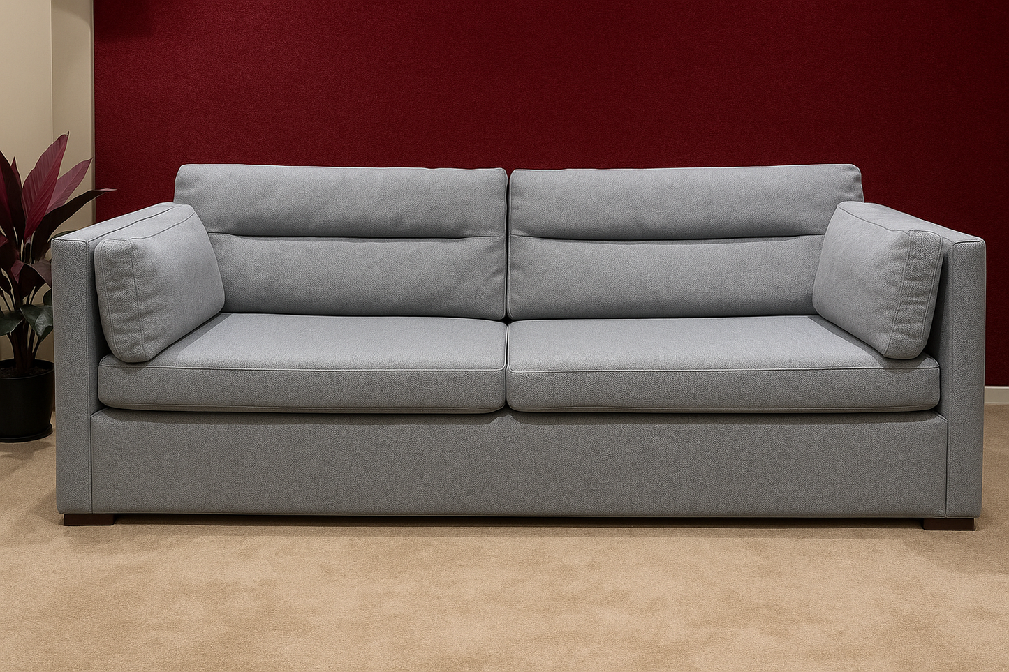 Grey Fabric Sofa Bed – Modern & Functional