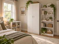 White Storage Furniture Combo – 3 Piece Set