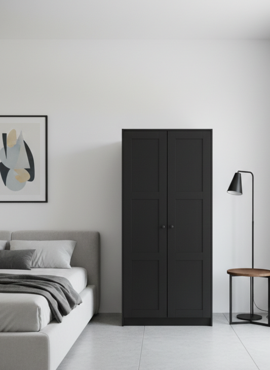 Modern Black Wardrobe