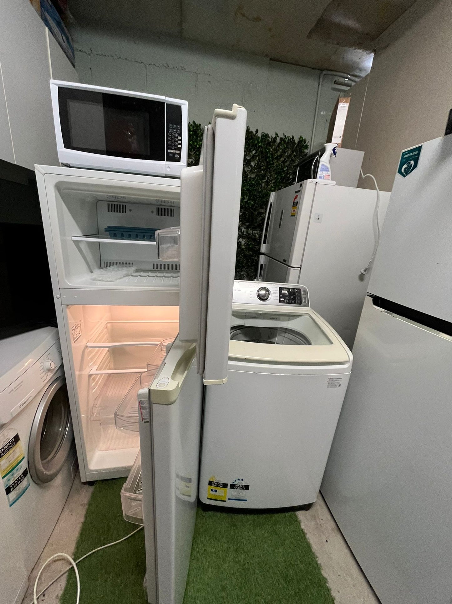 Fridge + Washing Machine + Microwave Combo