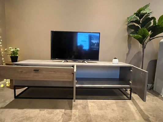 Modern TV Unit – Industrial Style