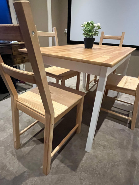 4-Seater Wooden Dining Set