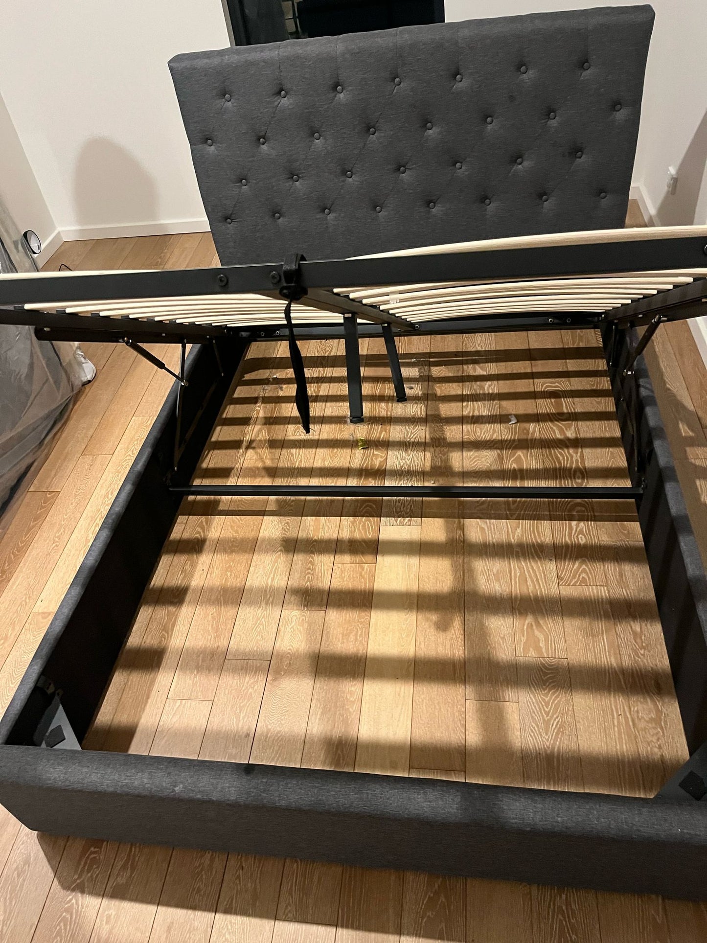 Storage Bed Frame + Quality Mattress – Double Size