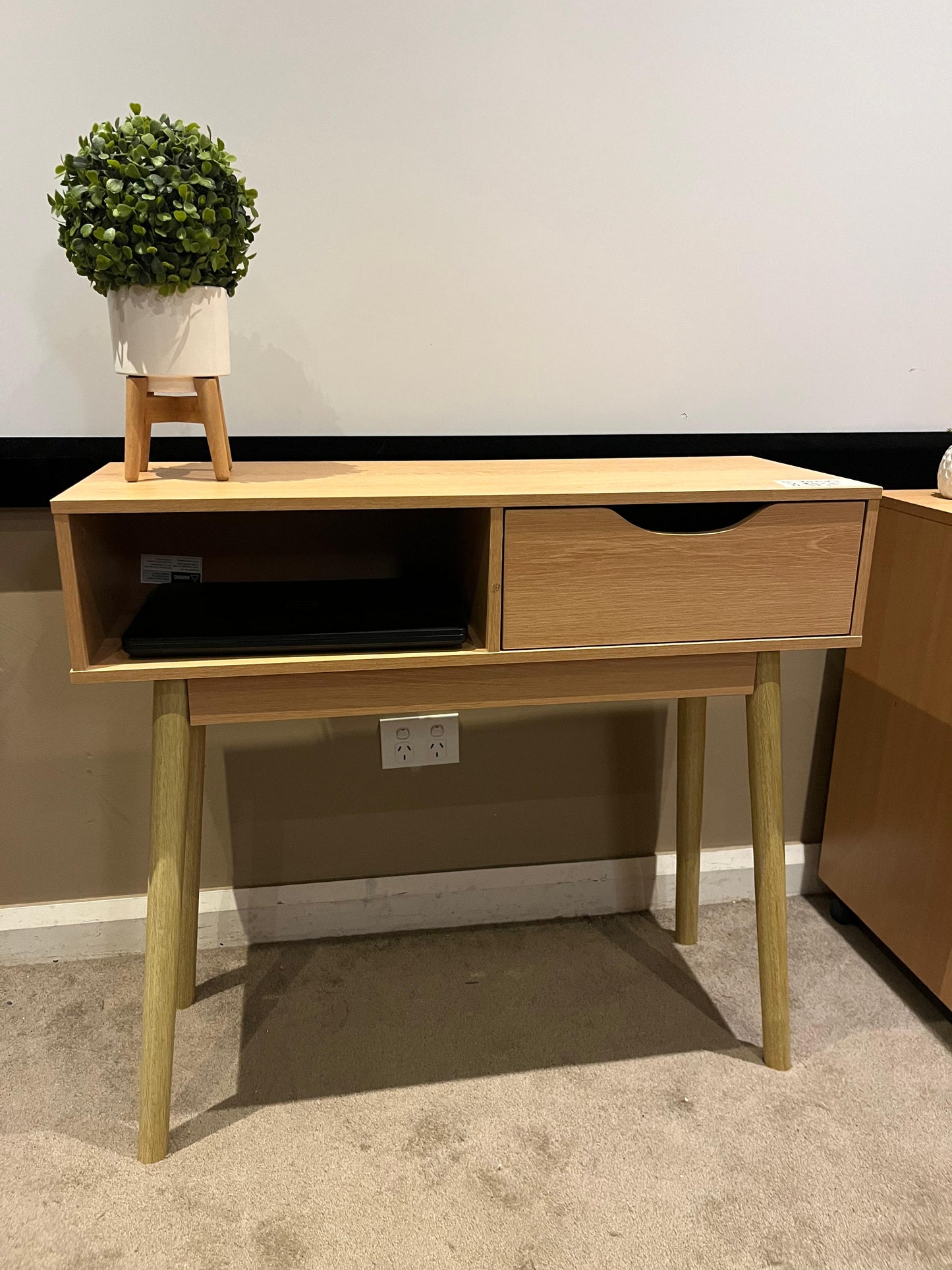 Desk + Chair + 3-Drawer Cabinet/Nightstand – Great Condition