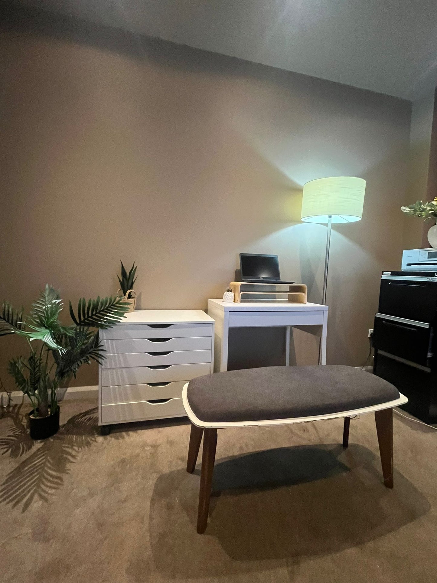 HOME OFFICE SET – DESK + DRAWERS + BENCH