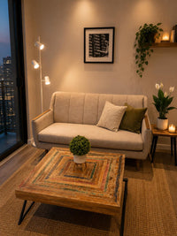 2-Seater Sofa & Coffee Table Set