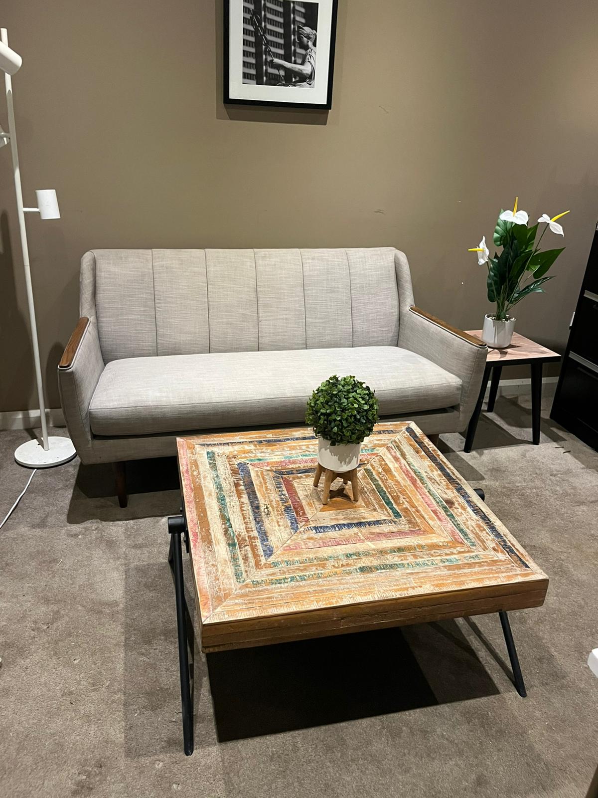 2-Seater Sofa & Coffee Table Set