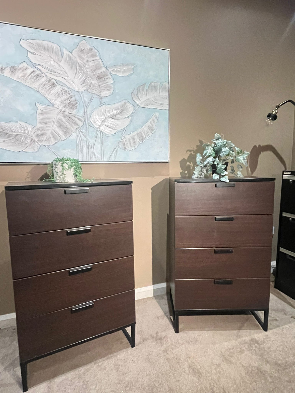 2-Piece Matching 4-Drawer Storage Set