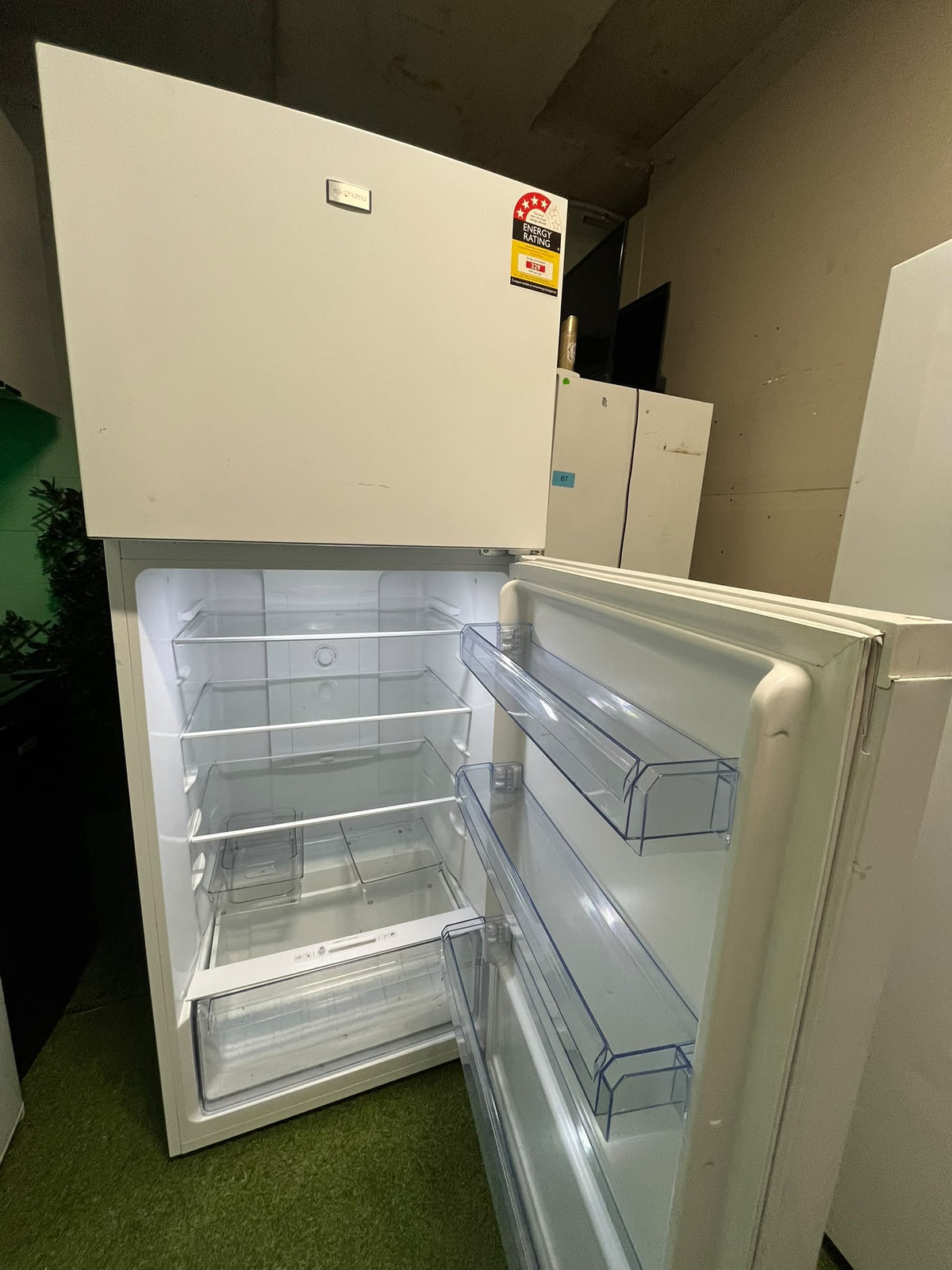 White Top Mount Fridge