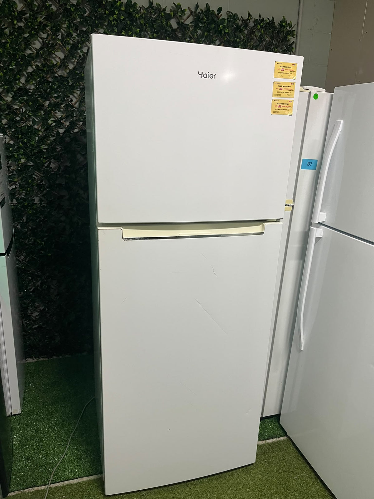 Haier White Top Mount Fridge