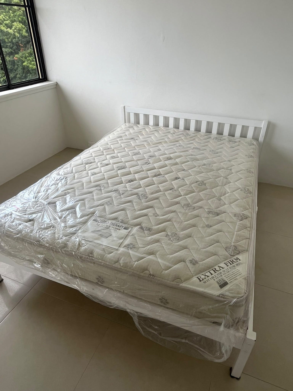 Queen Bed Frame + Mattress
