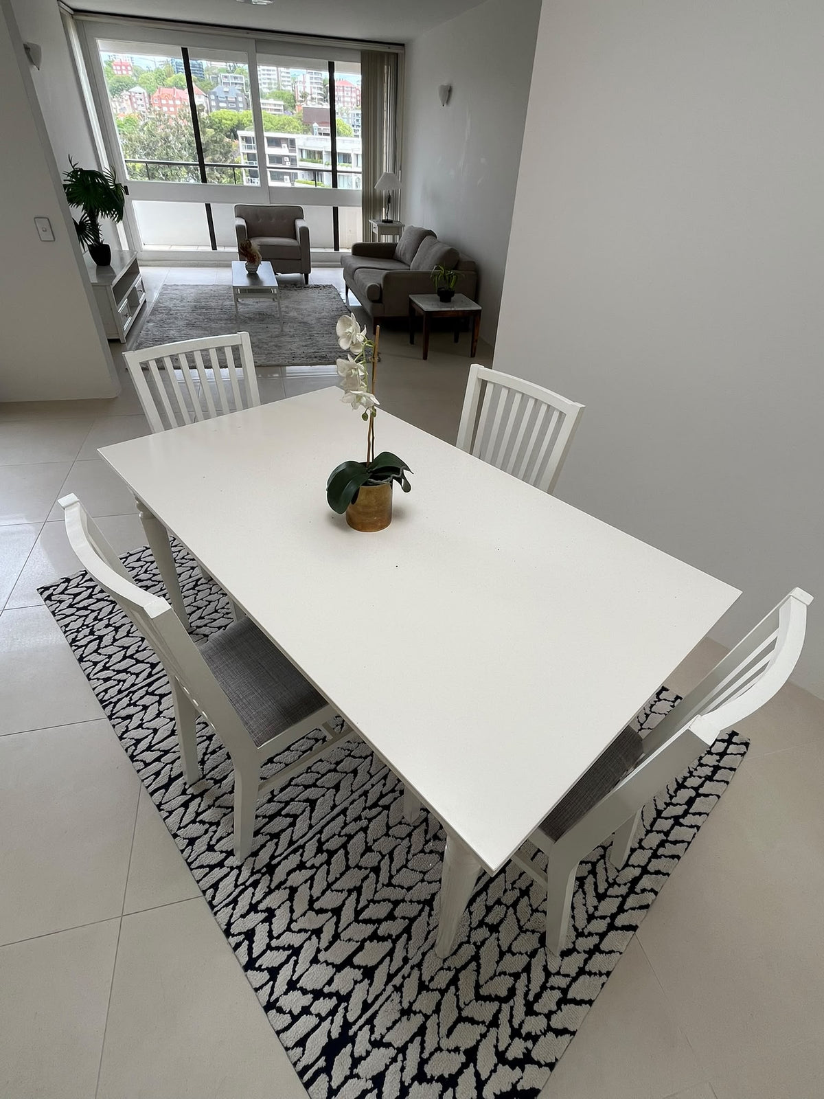 Dining Table Set with 4 Chairs