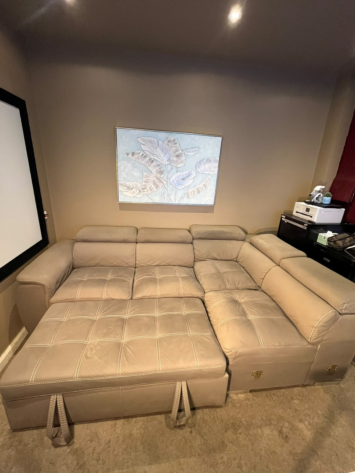 L-Shaped Sectional Sofa Bed