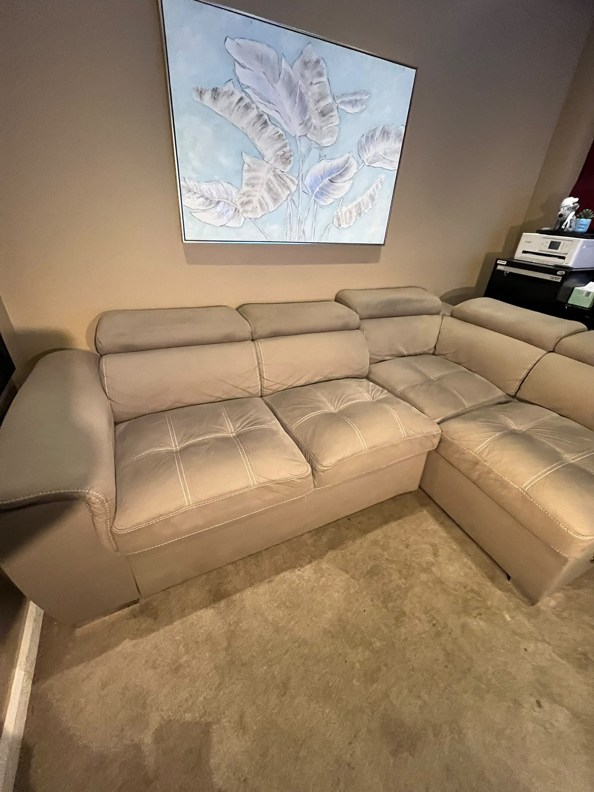 L-Shaped Sectional Sofa Bed