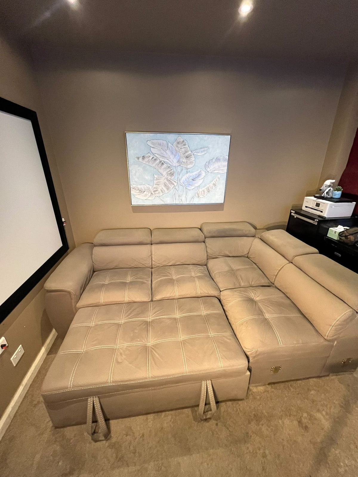 L-Shaped Sectional Sofa Bed