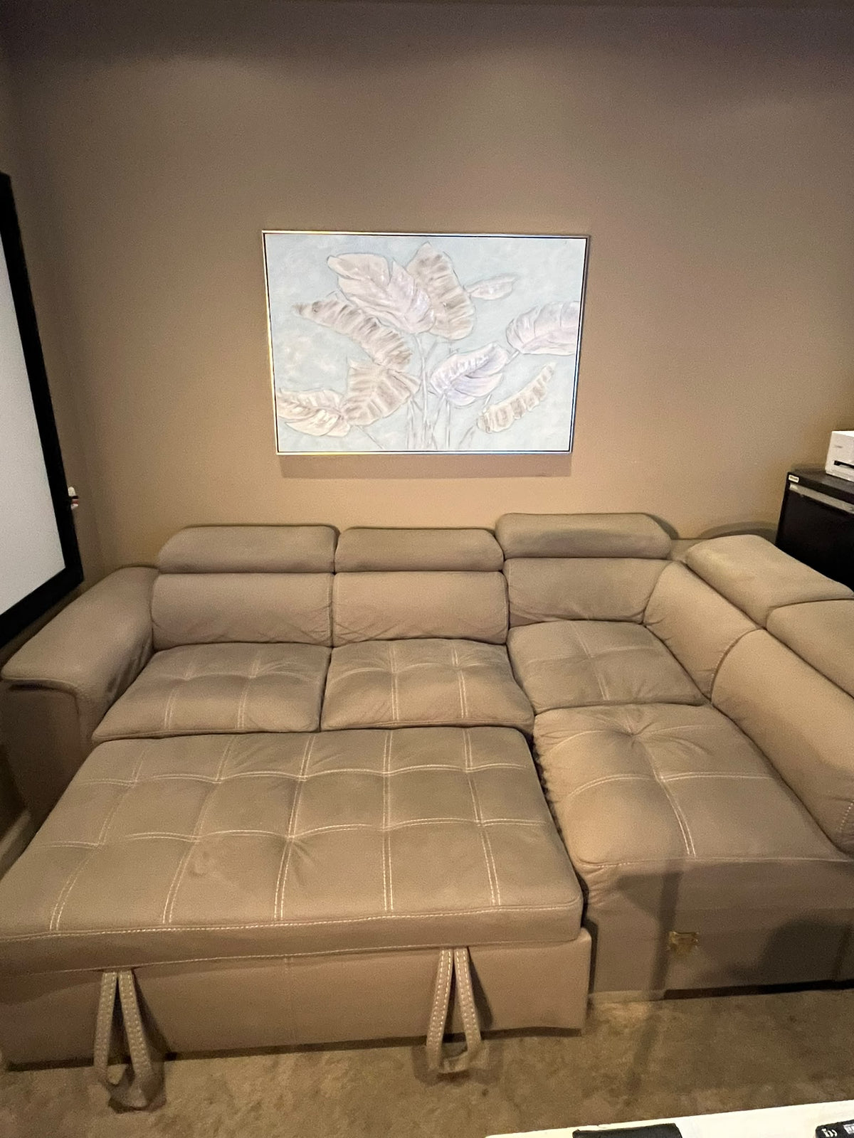 L-Shaped Sectional Sofa Bed