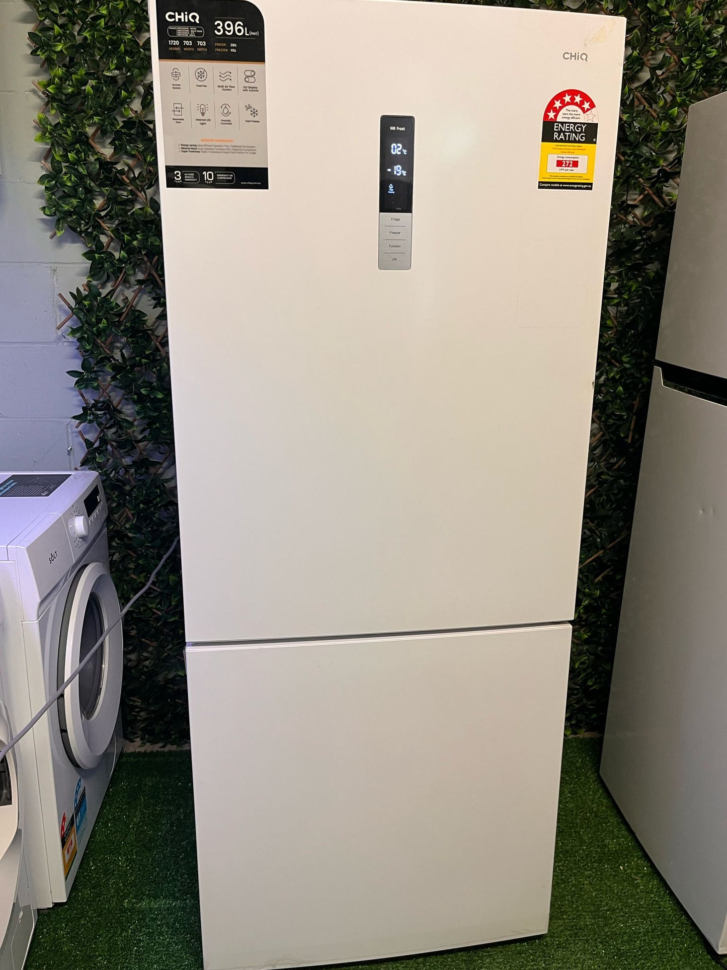 CHiQ CBM396NW Fridge – 396L, No Frost, Inverter Technology