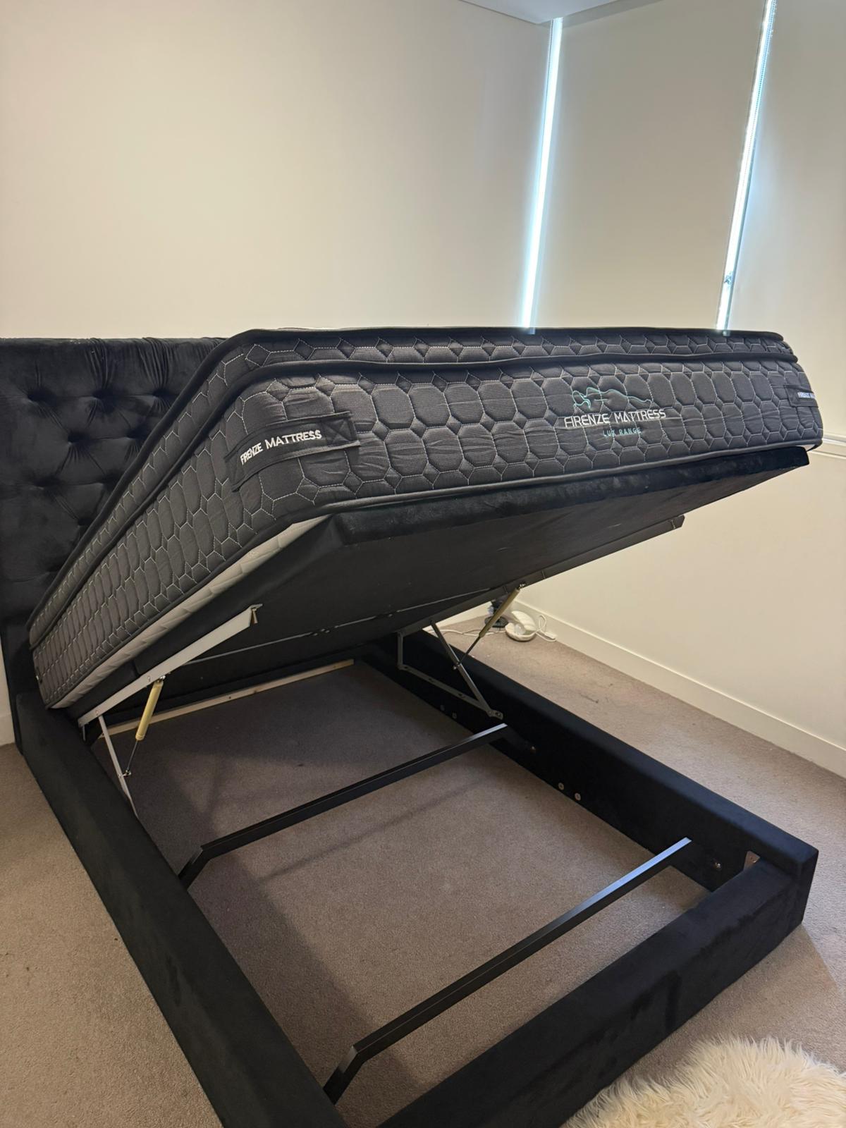 Premium Gas Lift Bed Queen and bedsides !!