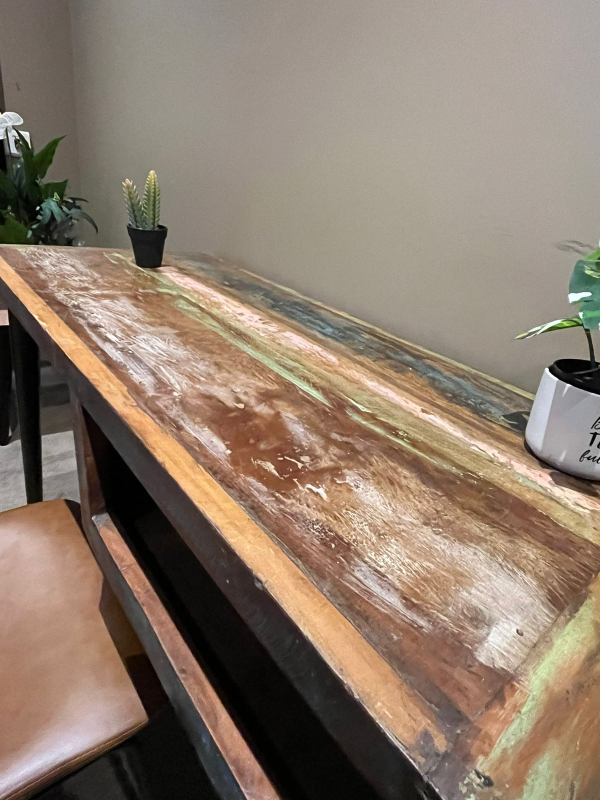 Handmade Real Wood Desk / Hall Table – Unique Piece