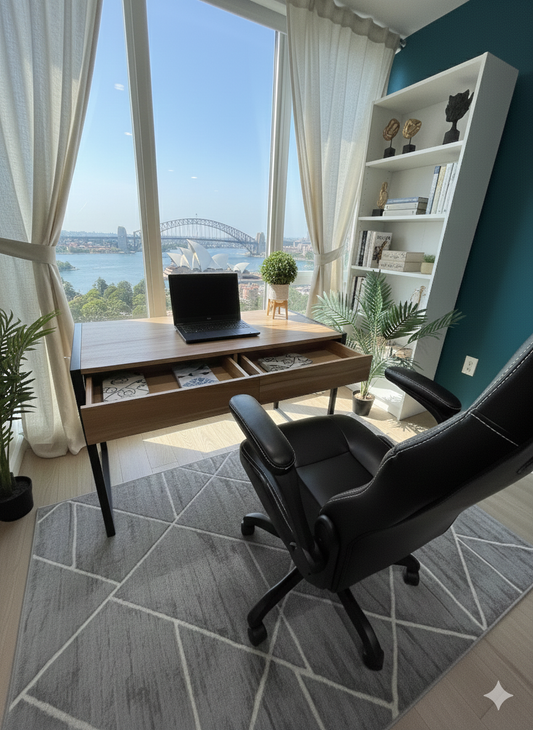 Desk and Gaming Chair